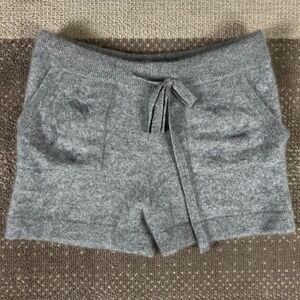 Aqua Cashmere Women's Grey 100% Cashmere Lounge Shorts Size M